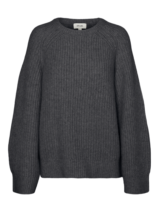 VMMEREDITH Pullover - Dark Grey Melange